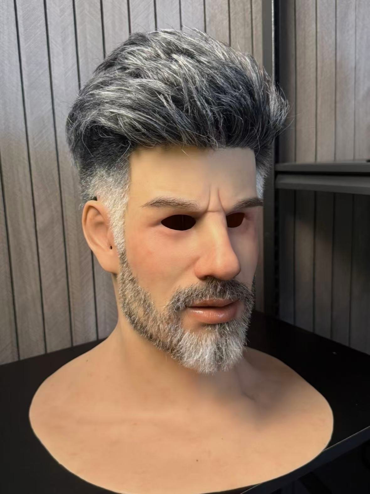 Old Man Handsome Silicone Mask – Full Head Male Cosplay